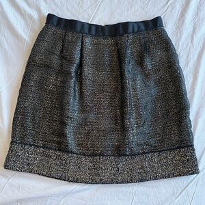 Ann Taylor loft gold and black skirt